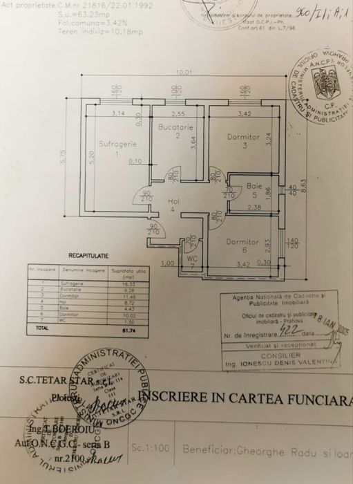 Apartament 3 camere West Mall