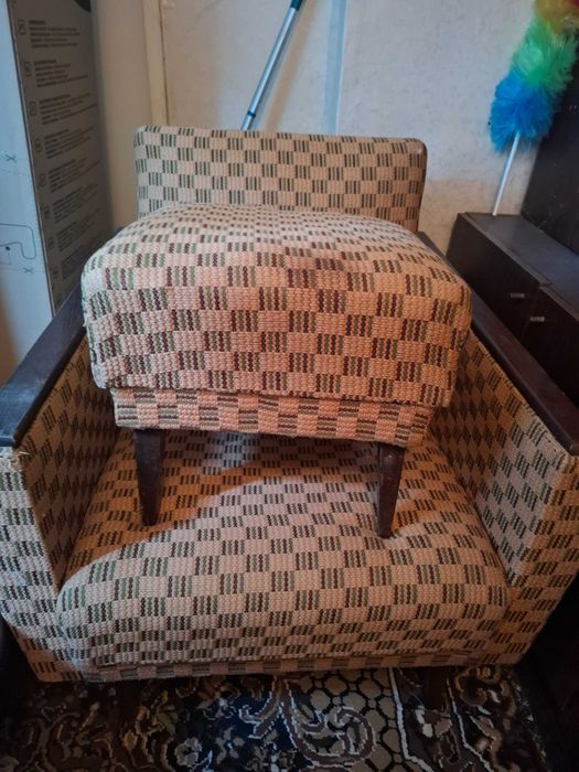 Фотьойли ретро с табуретки