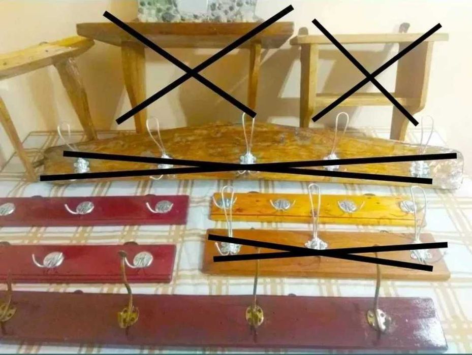 Закачалки.Винтидж стенни закачалки,етажерки,полици