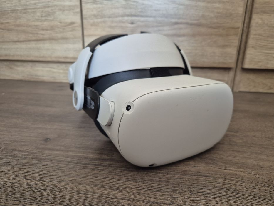 Meta Quest 2 128GB – Set Complet + BobovVR M2 Head Strap + Cablu Link