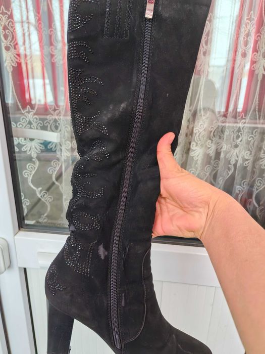 Қыстық замш етік