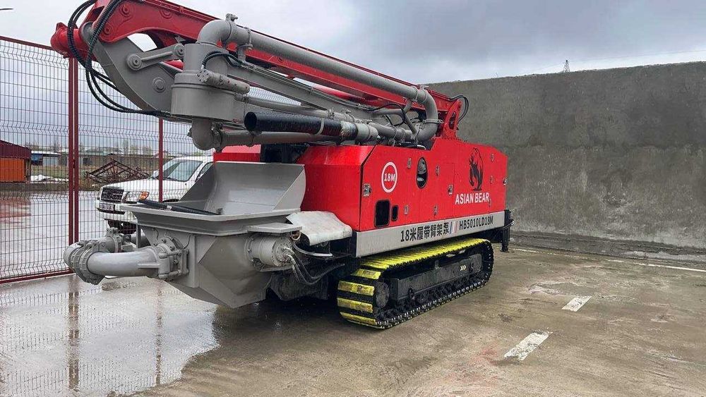 Автобетонасос гусеничный