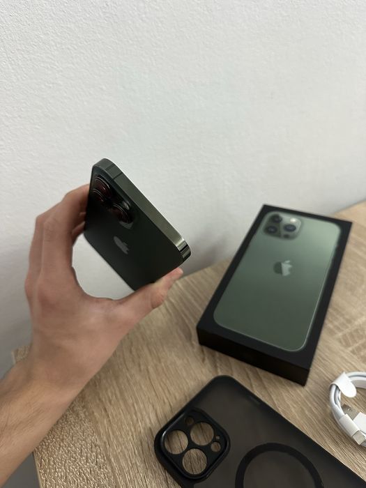 iPhone 13 Pro Max 256GB Green/Verde Fullbox+husa 12 14 s22 s23 ultra