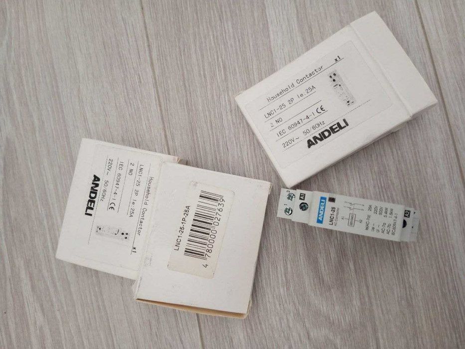 Модульный контактор Andeli LNC1-25-2P-25A