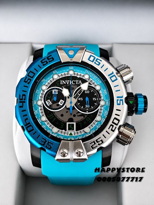 INVICTA Foxhound Blue 57 mm, Инвикта нов мъжки часовник