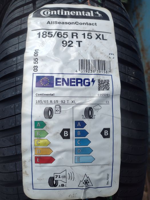 Нови 2бр.185/65/15 Continental AllSC dot1322