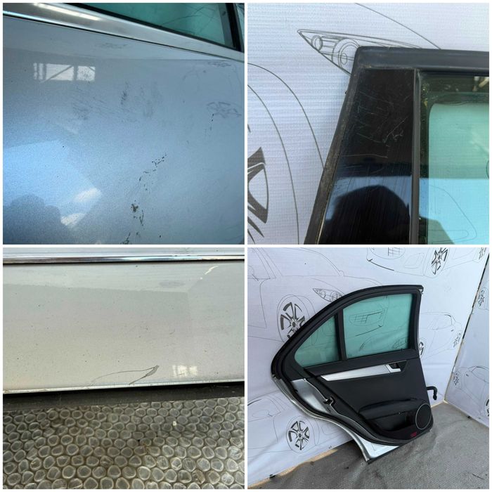 Ușă Spate Stânga Mercedes-Benz C-Class W204 Sedan Gri Cod OEM A2047300105 2011 / [2007-2014] / (11N)