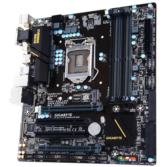 Дъно Дънна платка Gigabyte GA-Z170M-D3H 1151 DDR4 до 64GB OVERCLOCK