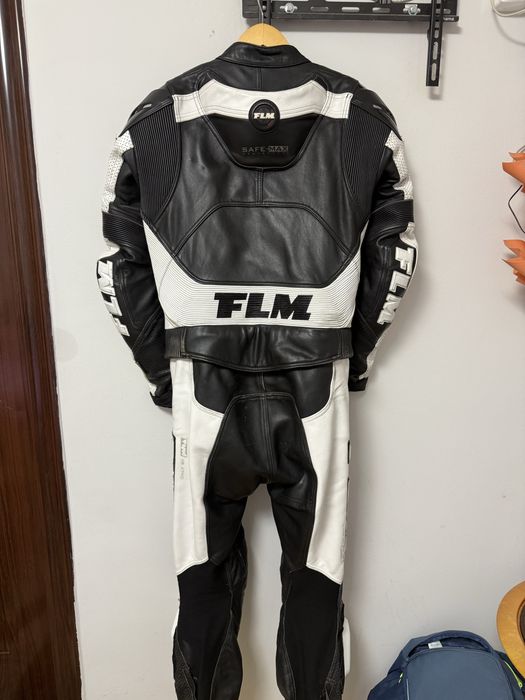 Costum piele moto full piele 2 piese + protectii+ slidere