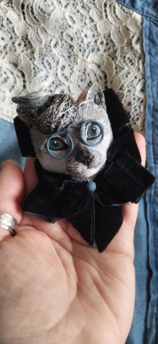 Брошь Котик Миш-Миш