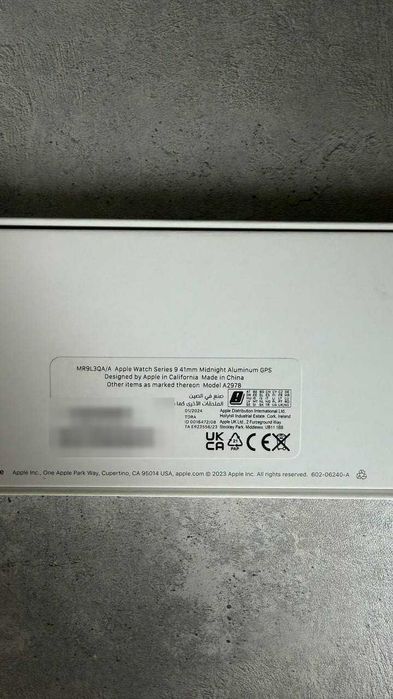 Apple Watch Series 9 41mm Midnight GPS, АКБ 91%, 2 ремешка