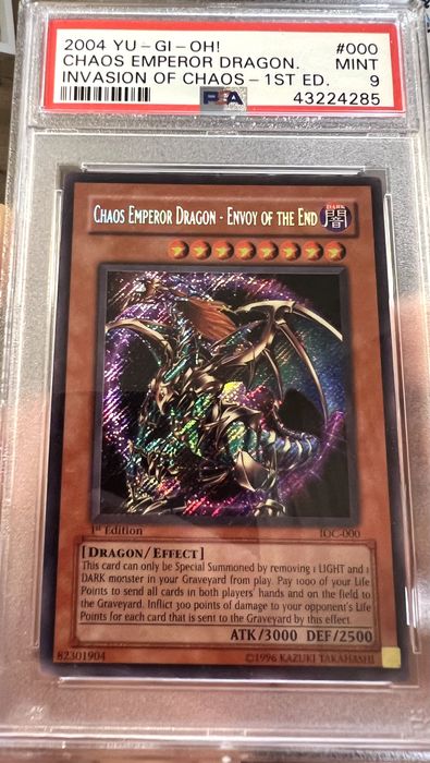 Карта Yu-Gi-Oh! Chaos Emperor Dragon IOC 1st Ed PSA 9!!!