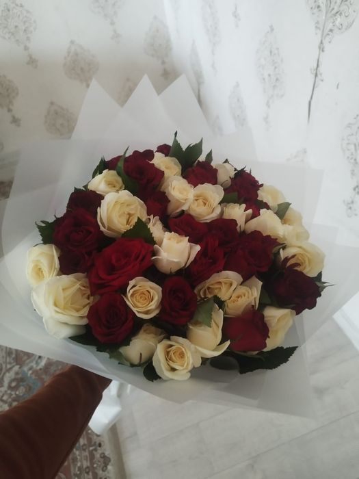 51шт Роза 50см свежий сегодня подарили