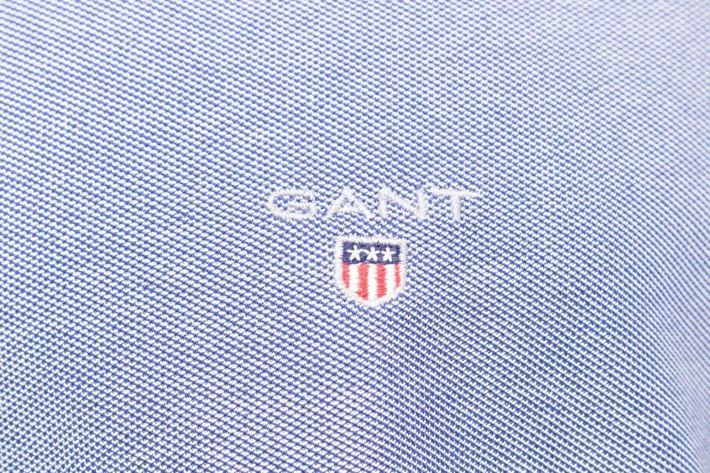 Gant Tech Prep Pique мъжка риза синя Stretch Slim Fit XL