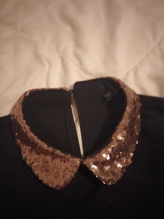 Rochie cu maneca lunga  eleganta neagra marimea M