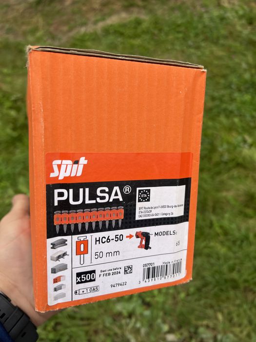 Cuie spit pulsa 15,17,20,22,25,27,30,32,35,40 mm fără  gaz