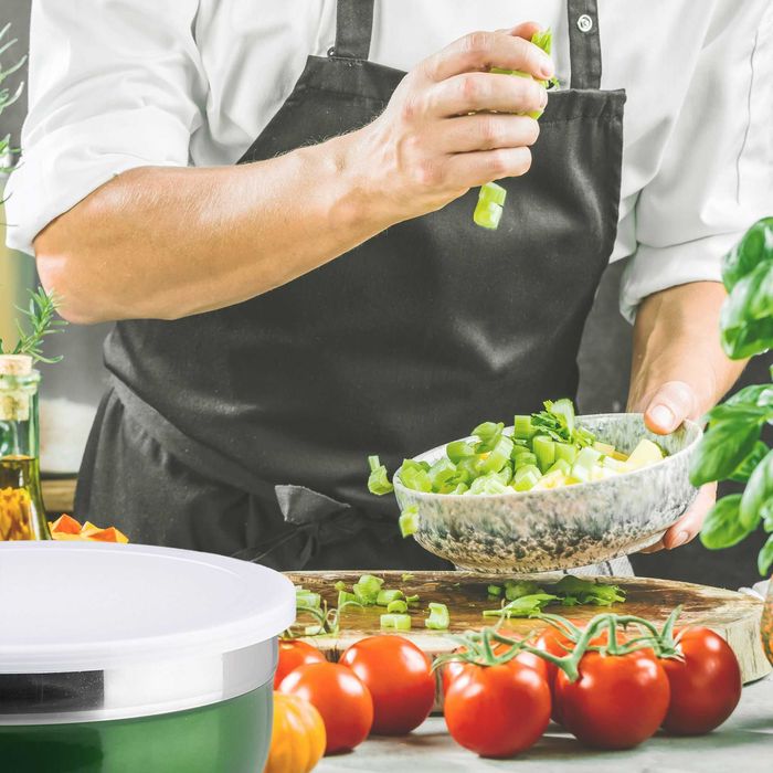 Set 3 boluri din inox cu capace ermetice depozitare alimente albastru