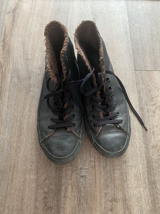 Converse Chuck Taylor All Star High Top Leather, măr. 45, negru