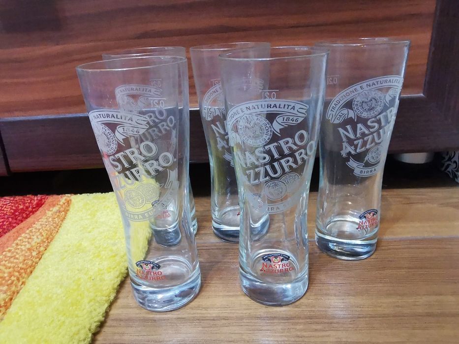 Set 5 pahare Peroni de colectie