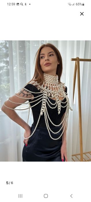 Продам колье из жемчуга ,бижутерия