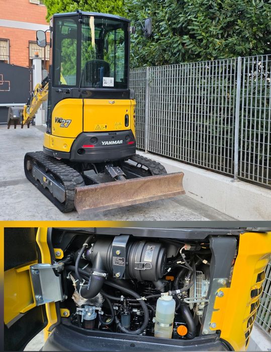 Miniexcavator  Yanmar vio27 Cabină impecabil 260h  practic NOU