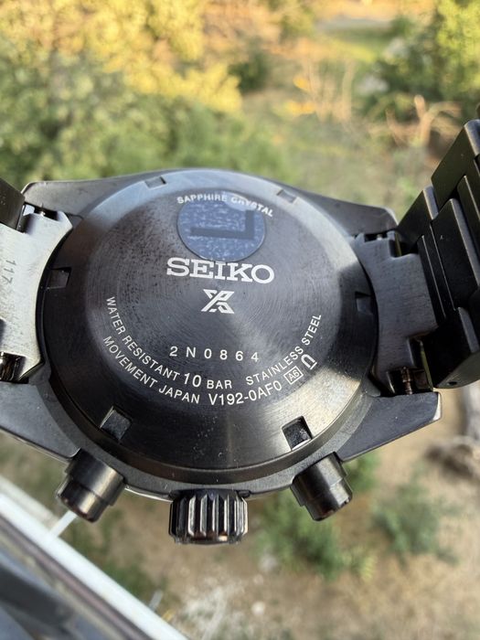 Seiko Prospex night speedtimer black