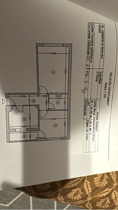 Vand apartament 2 camere + diferenta pe apartament 3 camere Pitesti