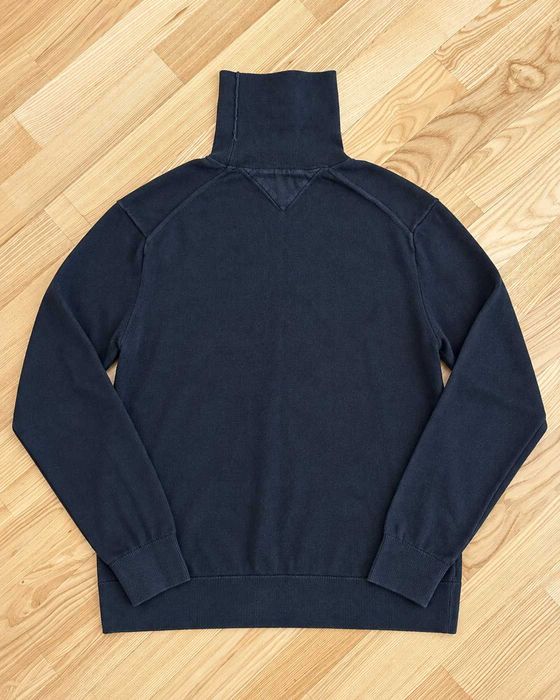 Pulover Tommy Hilfiger Mărimea XL – Bumbac Pima și Cașmir – Negru – Guler Înalt