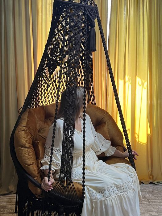 Кресло макраме, шатер макраме