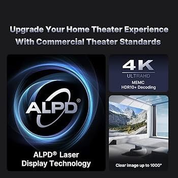 Проектор Formovie X5 кинотеатр дома или на улице до 1000" 4К 4500ansi