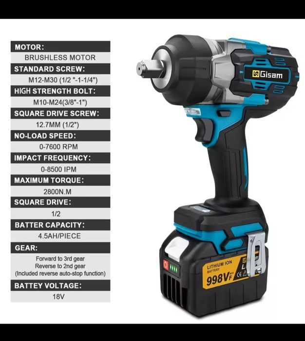 Гаковерт Gisam с 2 батерии.