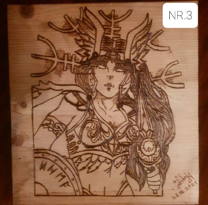 Tablouri pyrogravate