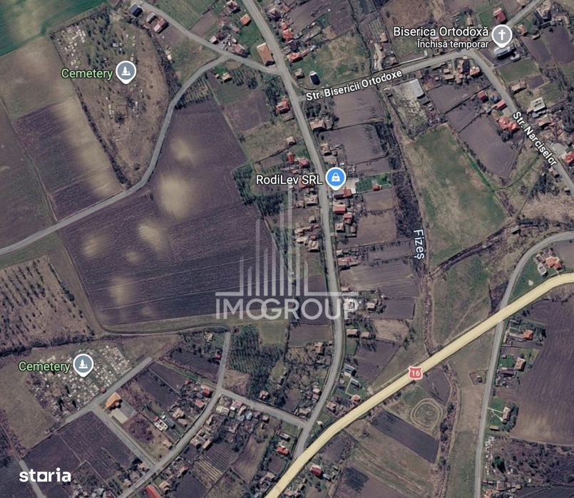 Teren intravilan 4400mp, front 60ml, parcelabil, in zona centrala, loc