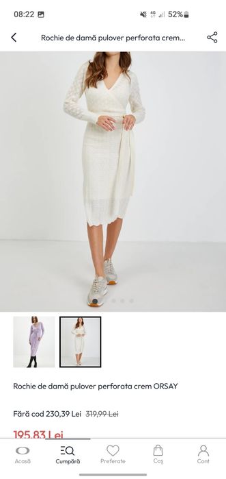 Rochie orsay lână, mărimea M