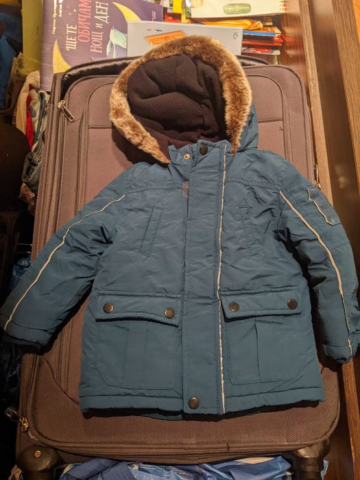 Много дебело зимно детско яке размер 24-36 месеца 2-3 години ватирано
