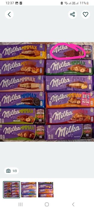 Ciocolate Lindt și milka
