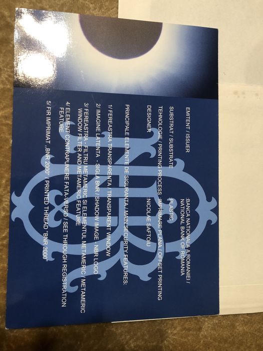 Bancnota 2000 lei Eclipsa seria A