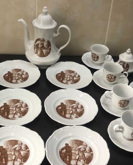 Serviciu /Set de  cafea /ceai din portelan Bavaria Germany.