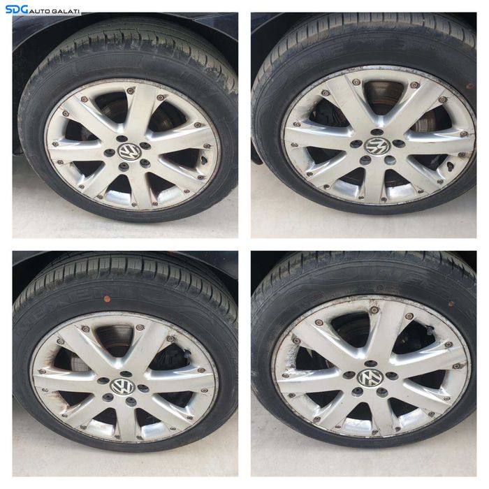 Set 4 Jante Janta Roata Roti Aliaj 235 45 17 R17 5x112 CB 57.1 Skoda Yeti 2010 - 2013 (anvelope vara bune) [Q2405]