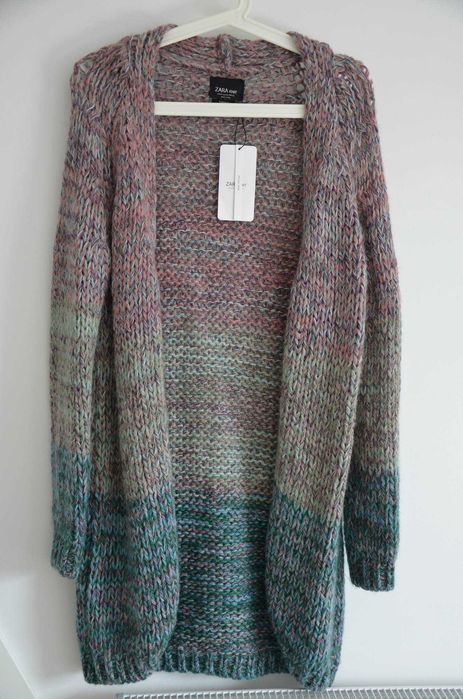 Cardigan ZARA cu fir degradé multicolor