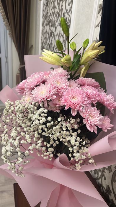 Букет из хризантем