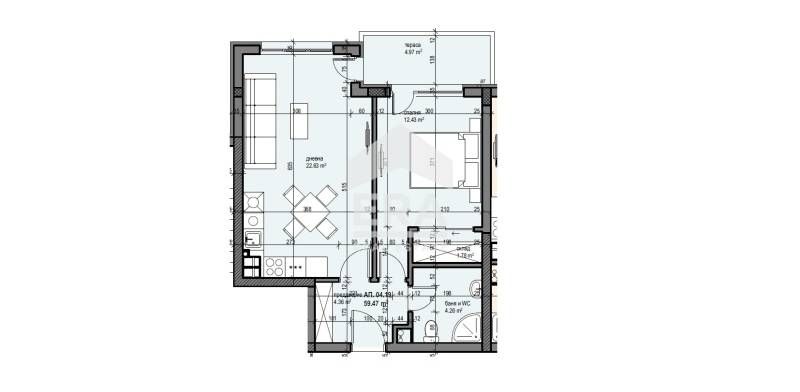 Продава се Двустаен апартамент в Банкя - 66 кв.м за 1910 €/кв.м - Снимка #2