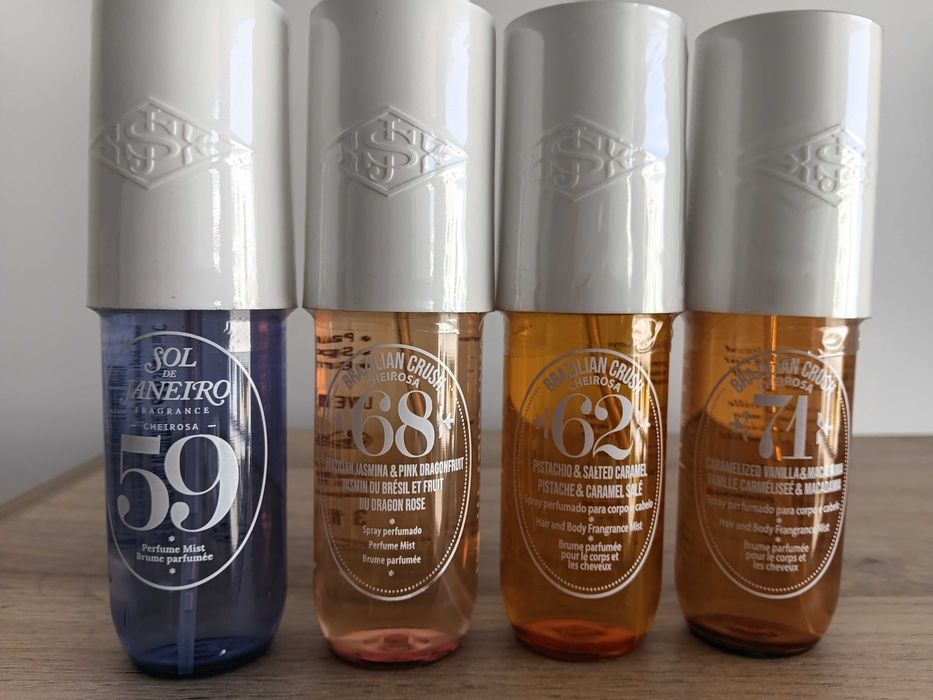 Sol de Janeiro body mist-uri 59, 62, 68 si 71