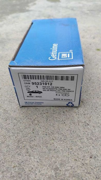 Оригинал корея Тормозные колодки, колодка kalodka кобальт нексия matiz