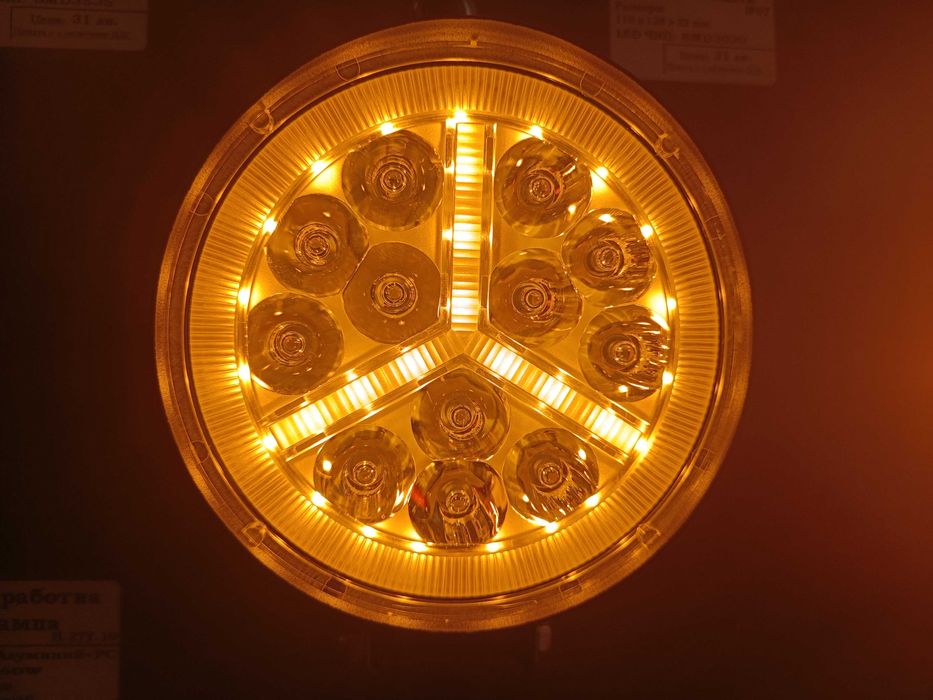 LED работна лампа 12V-24V бяла и жълта светлина 4х4 АТВ Коли