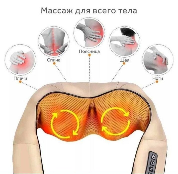 Продаётся массажёр для шея и плечи отличный подарок для себя.!