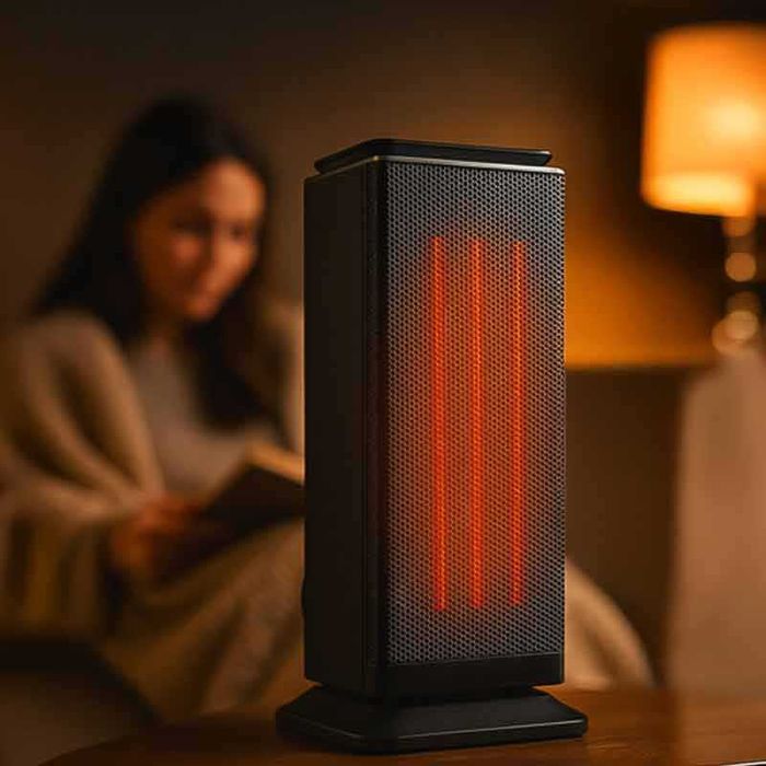 Керамичен електрически нагревател отоплител Kaminer, с дистанционно