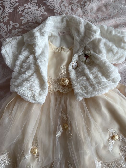 Детское платье и накидка