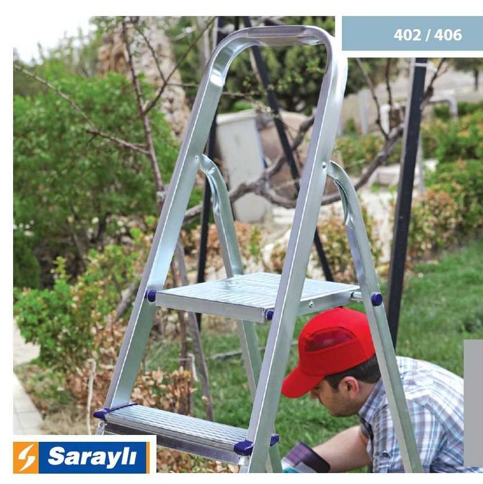 Металлические стремянки Европа 5 (4+1). Турция. Бесплатная доставка