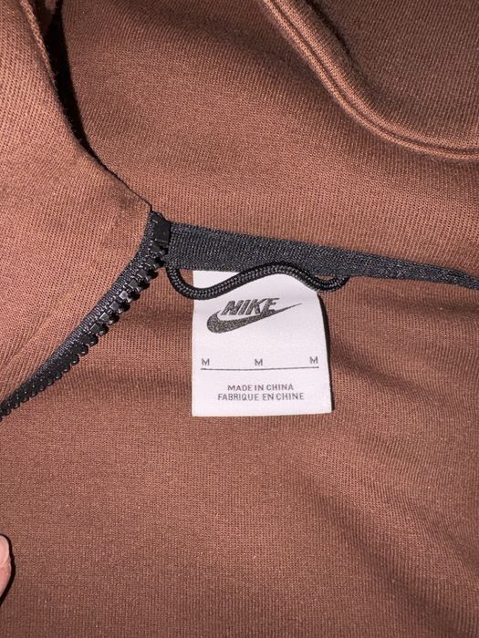 Nike tech fleece brown Top tracksuit Оригинален!